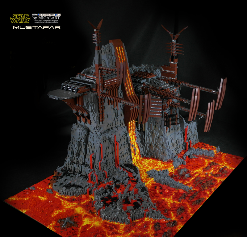 Illustration for article titled 60,000-piece diorama is one of the hottest Lego Star Wars models ever